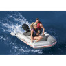 Надувная лодка BESTWAY CASPIAN 230х130х33 см с жёстким дном, вёсла 145 см, насос, транец, до 258кг 65046 BW